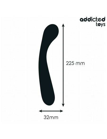 ADDICTED TOYS - MASAJEADOR ANAL DOBLE SILICONA 22,5 CM