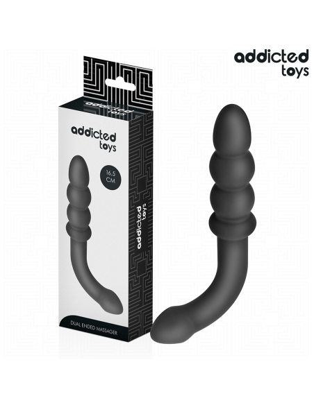 ADDICTED TOYS - MASAJEADOR ANAL DOBLE SILICONA 16,5 CM