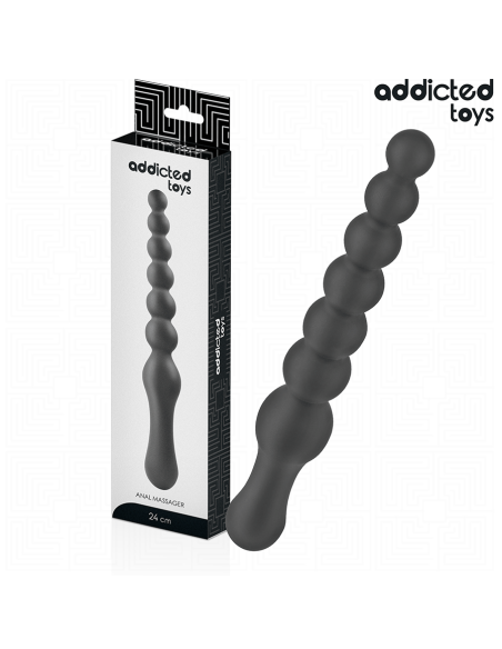ADDICTED TOYS - MASAJEADOR ANAL DOBLE SILICONA 24 CM