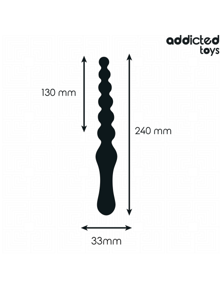 ADDICTED TOYS - MASAJEADOR ANAL DOBLE SILICONA 24 CM