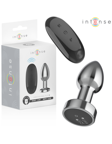 INTENSE - PLUG ANAL 10 VIBRACIONES METAL CON CONTROL REMOTO S