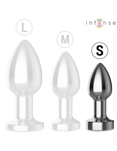 INTENSE - PLUG ANAL 10 VIBRACIONES METAL CON CONTROL REMOTO S