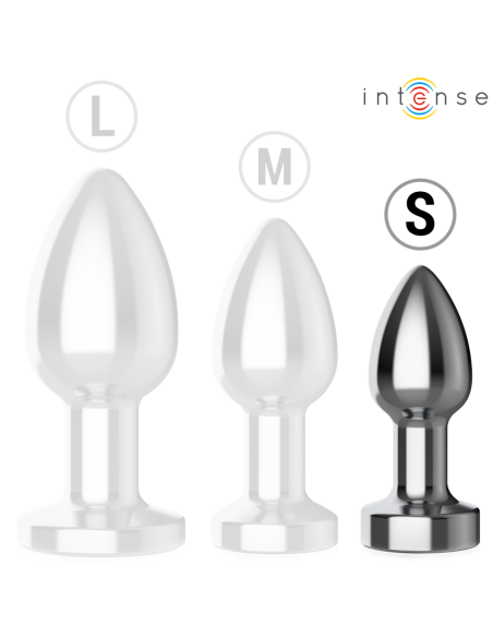 INTENSE - PLUG ANAL 10 VIBRACIONES METAL CON CONTROL REMOTO S