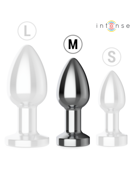 INTENSE - PLUG ANAL 10 VIBRACIONES METAL CON CONTROL REMOTO M