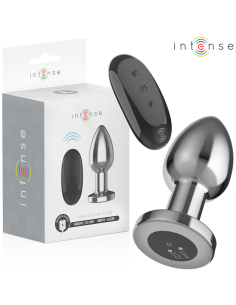 INTENSE - PLUG ANAL 10 VIBRACIONES METAL CON CONTROL REMOTO L