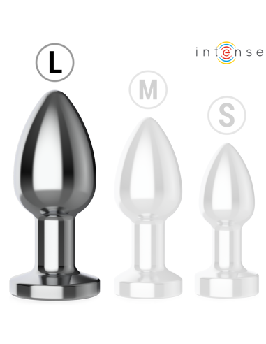 INTENSE - PLUG ANAL 10 VIBRACIONES METAL CON CONTROL REMOTO L