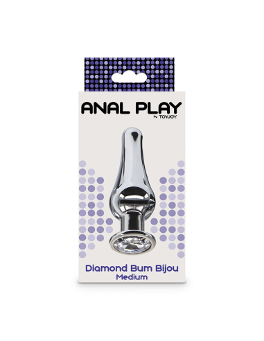 TOYJOY - ANAL PLAY DIAMANTE BUM BIJOU PLUG ANAL MEDIANO