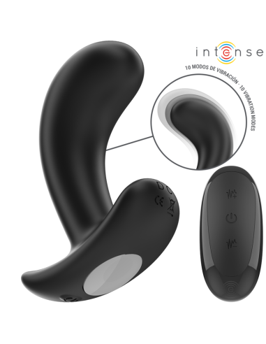 INTENSE - CHANDLER PLUG ANAL 10 VIBRACIONES NEGRO CONTROL REMOTO