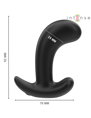 INTENSE - CHANDLER PLUG ANAL 10 VIBRACIONES NEGRO CONTROL REMOTO