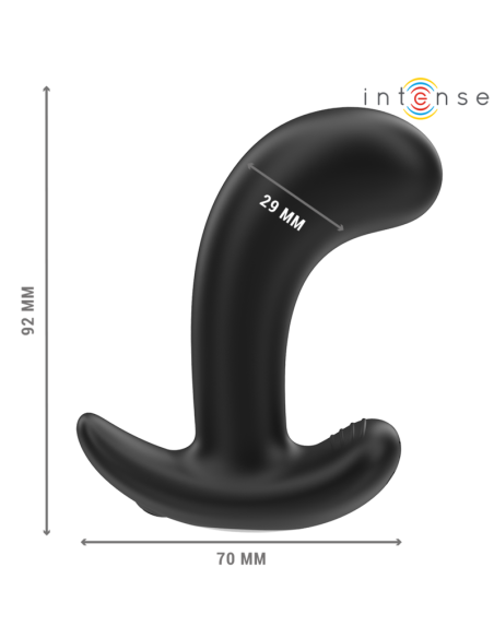INTENSE - CHANDLER PLUG ANAL 10 VIBRACIONES NEGRO CONTROL REMOTO