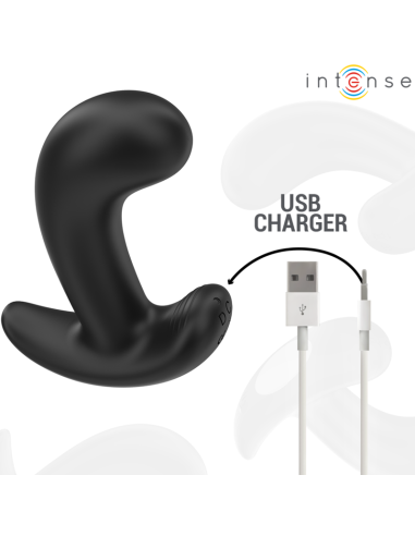 INTENSE - CHANDLER PLUG ANAL 10 VIBRACIONES NEGRO CONTROL REMOTO