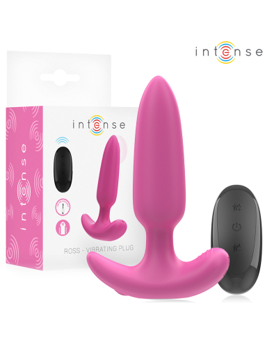 INTENSE - ROSS PLUG ANAL 10 VIBRACIONES ROSA CONTROL REMOTO