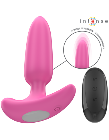 INTENSE - ROSS PLUG ANAL 10 VIBRACIONES ROSA CONTROL REMOTO