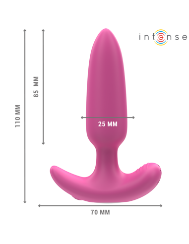 INTENSE - ROSS PLUG ANAL 10 VIBRACIONES ROSA CONTROL REMOTO