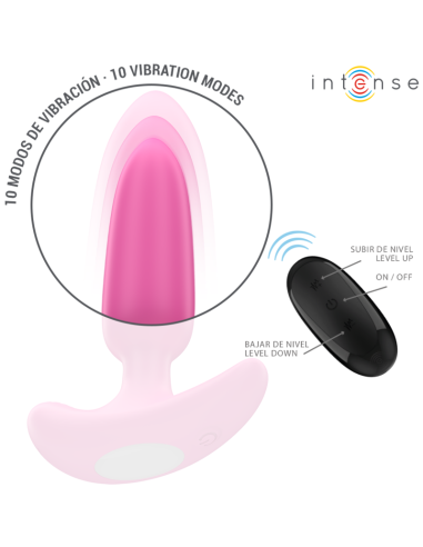 INTENSE - ROSS PLUG ANAL 10 VIBRACIONES ROSA CONTROL REMOTO