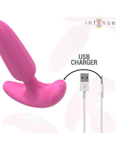 INTENSE - ROSS PLUG ANAL 10 VIBRACIONES ROSA CONTROL REMOTO