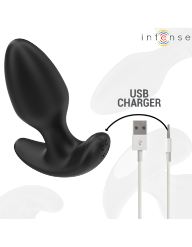 INTENSE - JOEY PLUG ANAL 10 VIBRACIONES NEGRO CONTROL REMOTO