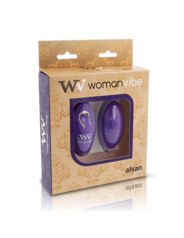 WOMANVIBE - ALSAN HUEVO CONTROL REMOTO SILICONA MORADO