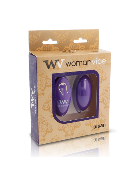 WOMANVIBE - ALSAN HUEVO CONTROL REMOTO SILICONA MORADO