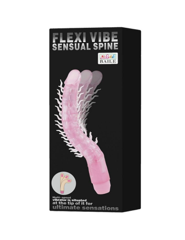 BAILE - FLEXI VIBE SENSUAL SPINE BENDABLE VIBRATING DILDO LILA 23.5 CM