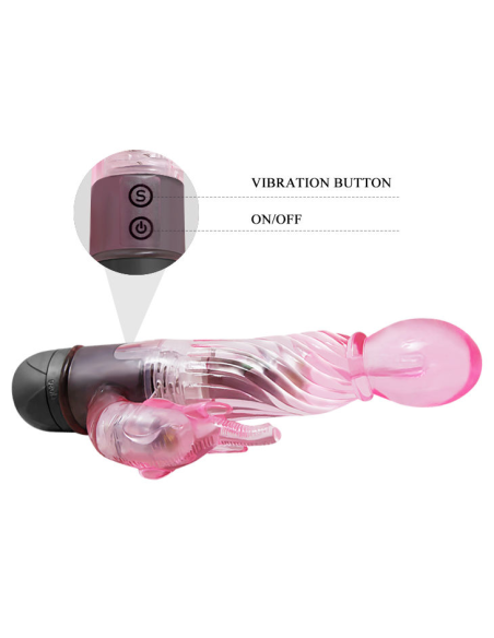 BAILE - GIVE YOU A KIND OF LOVER VIBRADOR CON RABBIT ROSA 10 MODOS