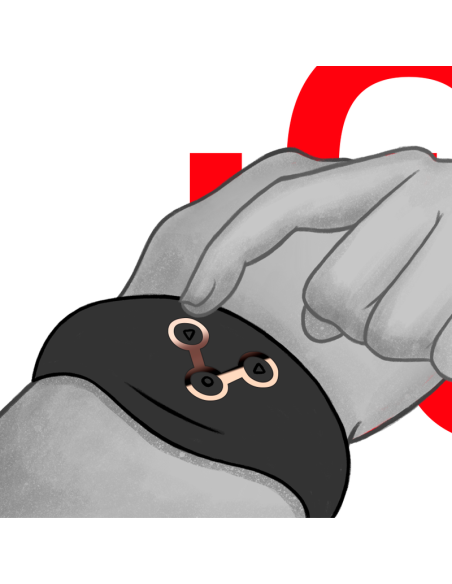 WATCHME - RELOJ CONTROL REMOTO WIRELESS TECHNOLOGY AZABACHE Y COBRE