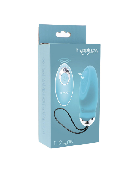 TOYJOY - HAPPINESS IM SO EGGCITED VIBRADOR CON CONTROL REMOTO AZUL