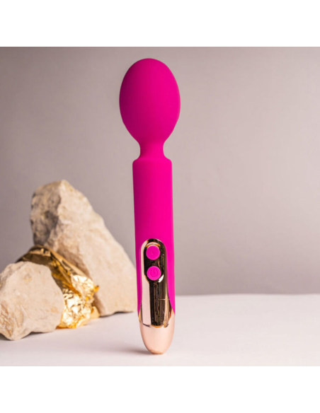 ROCKS- OFF - ORIEL VIBRADOR WAND FLEXIBLE FUCSIA