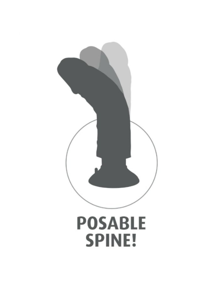 KING COCK - DILDO VIBRADOR 23 CM NATURAL