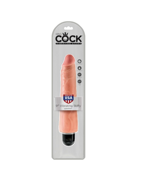 KING COCK - VIBRADOR REALÍSTICO STIFFY 23 CM - NATURAL