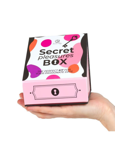 SECRET PLAY - CAJA DE PLACERES PARA PAREJAS DADOS BALA VIBRADORA PLUMERO