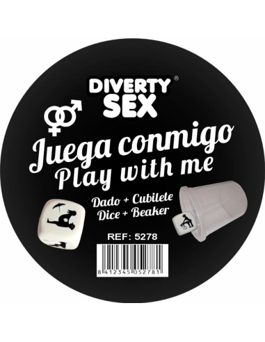 DIABLO PICANTE - DADO DURO BLANCO POSTURAS HETERO CON CUBILETE
