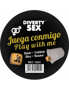 DIABLO PICANTE - DADO DURO DORADO POSTURAS HETERO CON CUBILETE