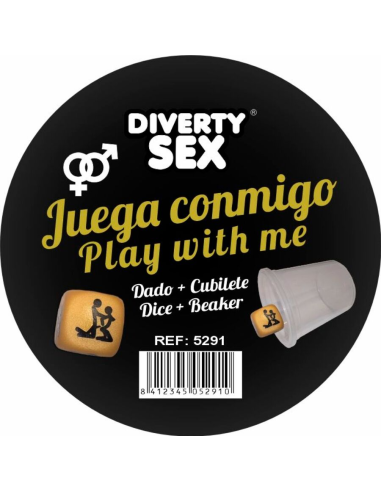 DIABLO PICANTE - DADO DURO DORADO POSTURAS HETERO CON CUBILETE