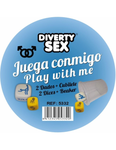 DIABLO PICANTE - DADOS LUGAR POSTURAS CHICOS CON CUBILETE