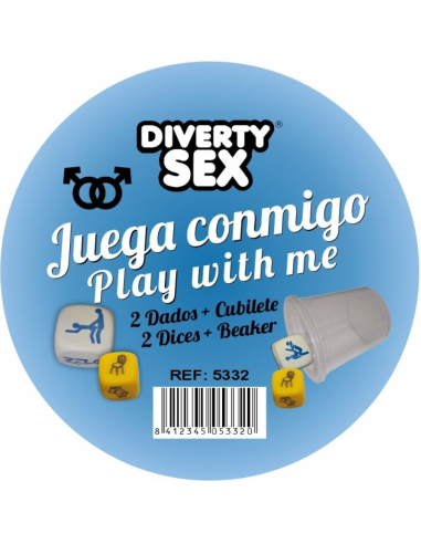 DIABLO PICANTE - DADOS LUGAR POSTURAS CHICOS CON CUBILETE