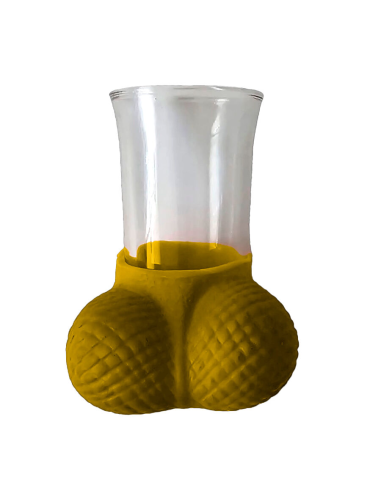 DIABLO PICANTE - VASO DE CHUPITOS DORADO