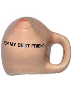 DIABLO PICANTE – IMÁN DE 1 PECHO EN TAZA CERÁMICA “FOR MY BEST FRIEND”