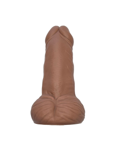 DIABLO PICANTE - JUGUETE ANTIESTRÉS CON FORMA DE PENE COLOR MULATO