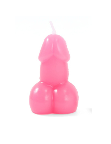 DIABLO PICANTE - VELA CON FORMA DE PENE COLOR FUCSIA