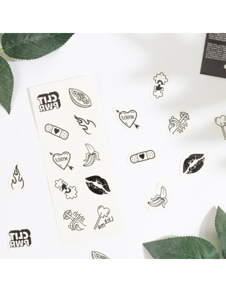 SECRET PLAY - SET DE 10 TATTOOS TEMPORALES CANDY COLLECTION