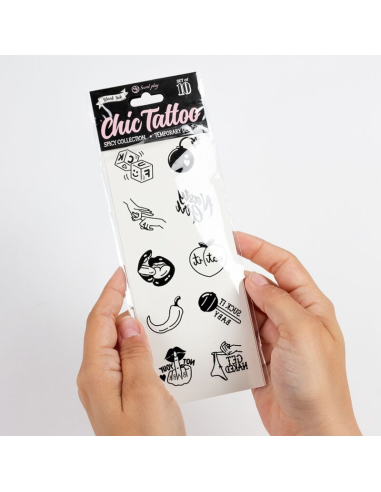 SECRET PLAY - SET DE 10 TATTOOS TEMPORALES SPICY COLLECTION