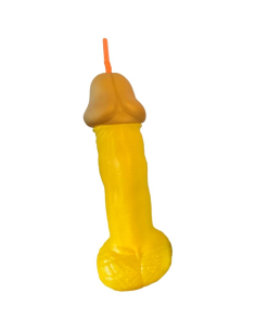 DIABLO PICANTE - VASO PENE PLSTICO AMARILLO