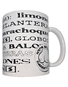 DIABLO PICANTE - TAZA BLANCA DE SINÓNIMOS TETAS 370 ML
