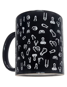 DIABLO PICANTE - TAZA NEGRA PENES 370 ML