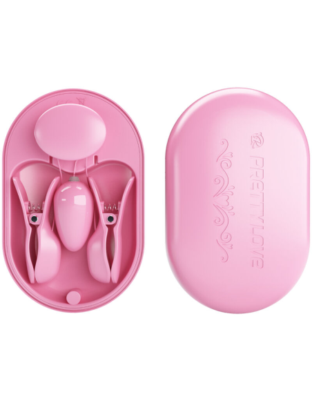PRETTY LOVE - SURPRISE BOX PINZAS ELECTRO ESTIMULACION ROSA