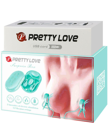 PRETTY LOVE - SURPRISE BOX PINZAS ELECTRO ESTIMULACION AZUL