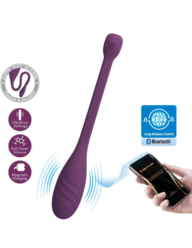 PRETTY LOVE - LEVIATHAN VIBRADOR CONTROLADO POR APP MORADO