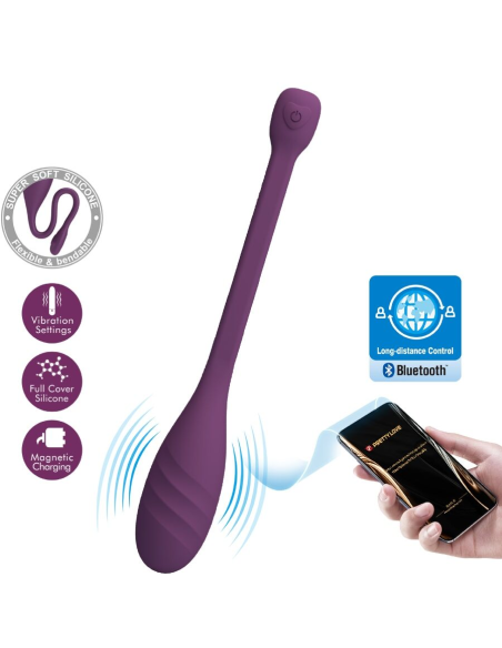PRETTY LOVE - LEVIATHAN VIBRADOR CONTROLADO POR APP MORADO