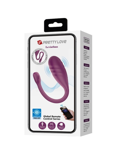 PRETTY LOVE - LEVIATHAN VIBRADOR CONTROLADO POR APP MORADO